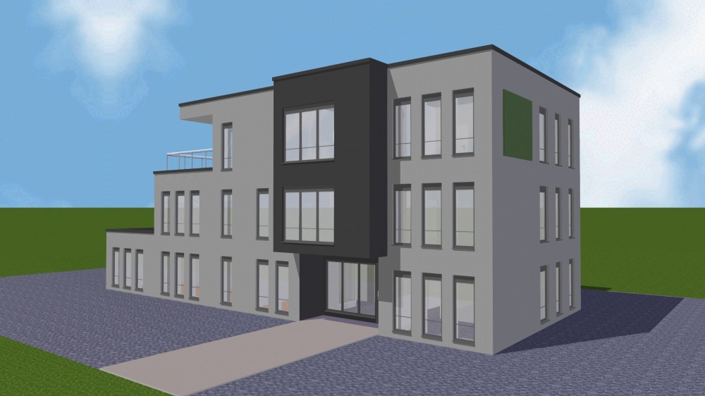 Bürogebäude Wallenhorst im Bau